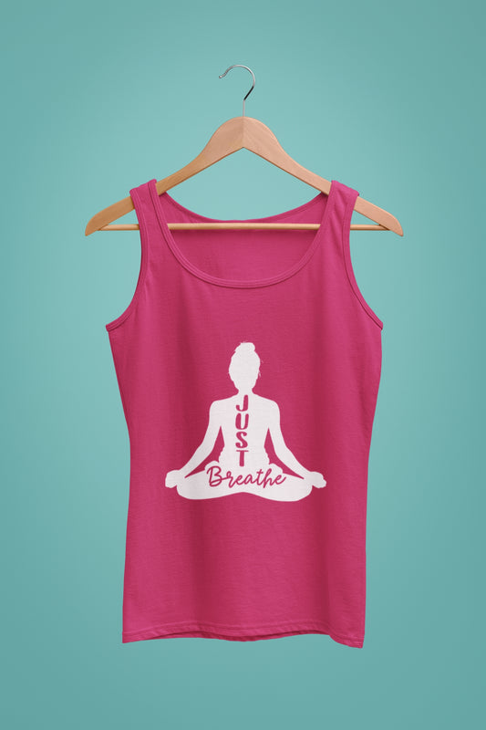 Women's Tank Top : Just Breathe