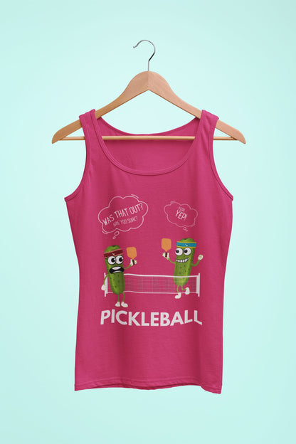 Women's Tank Top: Pickleball