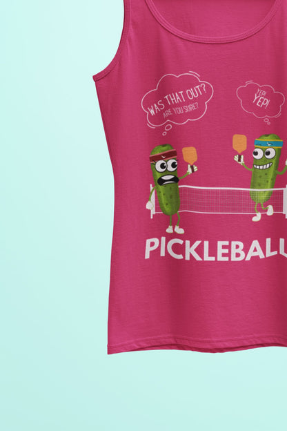 Women's Tank Top: Pickleball