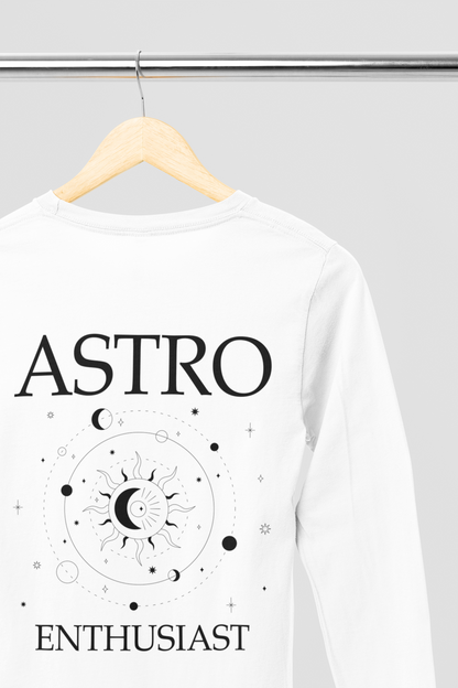 Men's Full Sleeve: White T-Shirt Aquarius - Ayuda Homes