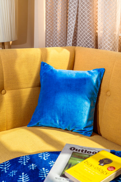 Premium Velvet Cushion Cover -  Navy