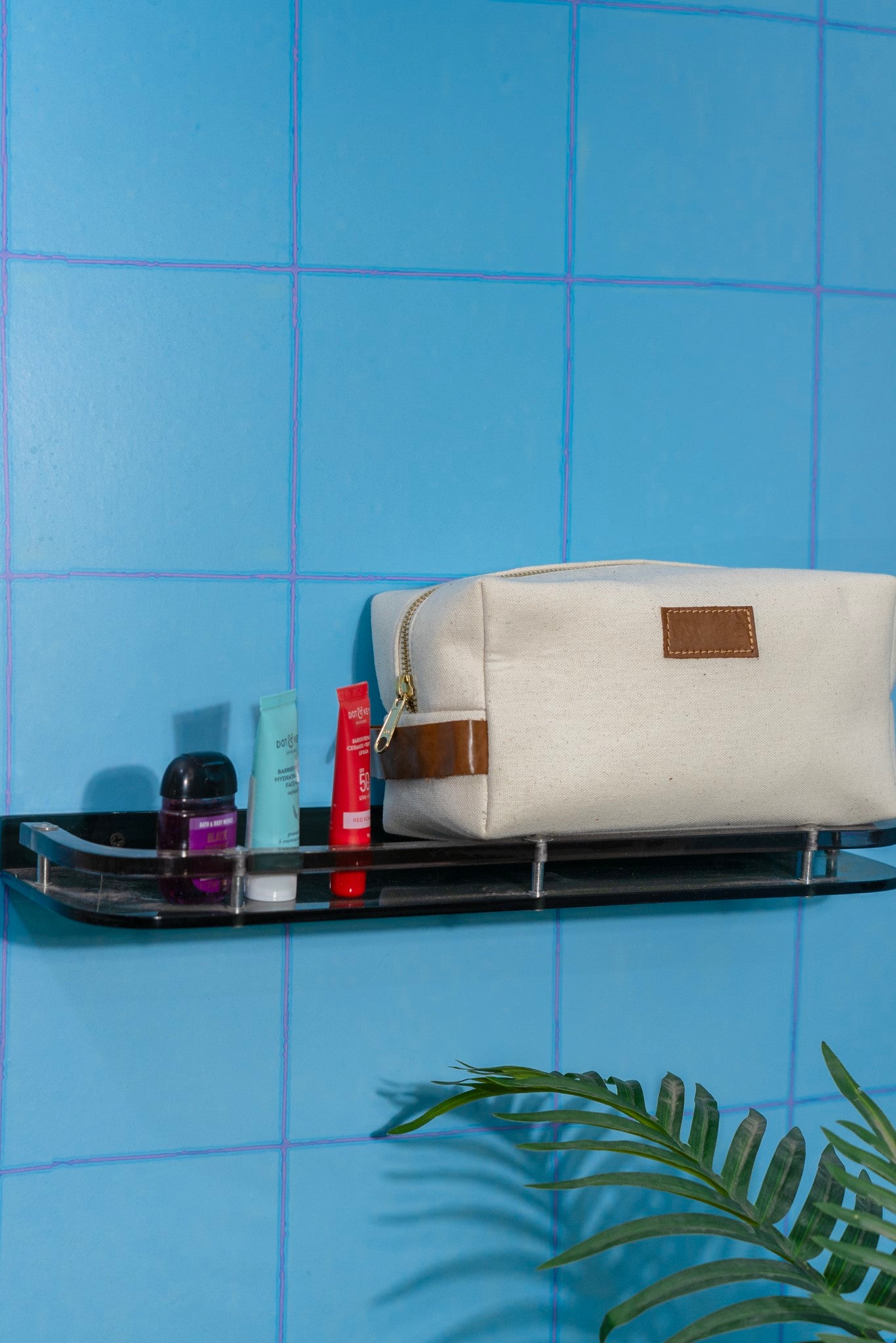 Canvas Box Organizer Pouch - White