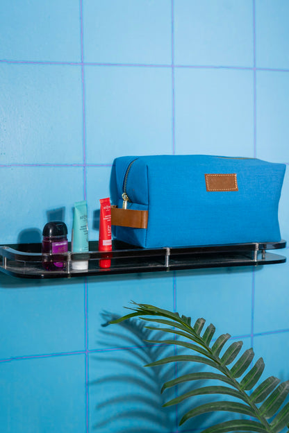 Canvas Box Organizer Pouch - Blue