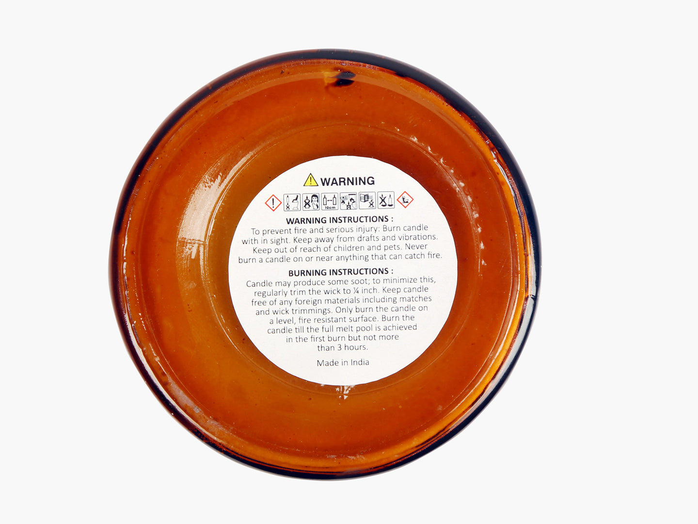 Kumkumadi Scented Candle - Soy Wax | Amber Glass Jar - Ayuda Homes