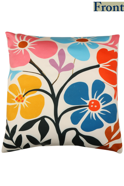 Floral Abstract Cushion Cover - Printed - Ayuda Homes