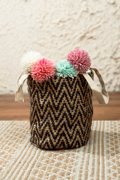 Earthy Weave Sutli Jute Basket (Small)