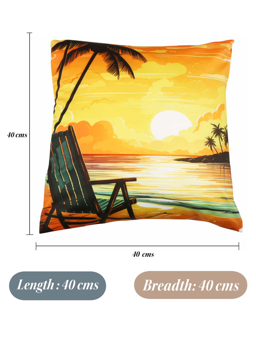 Seaside Sanctuary Cushion Cover - Printed - Ayuda Homes