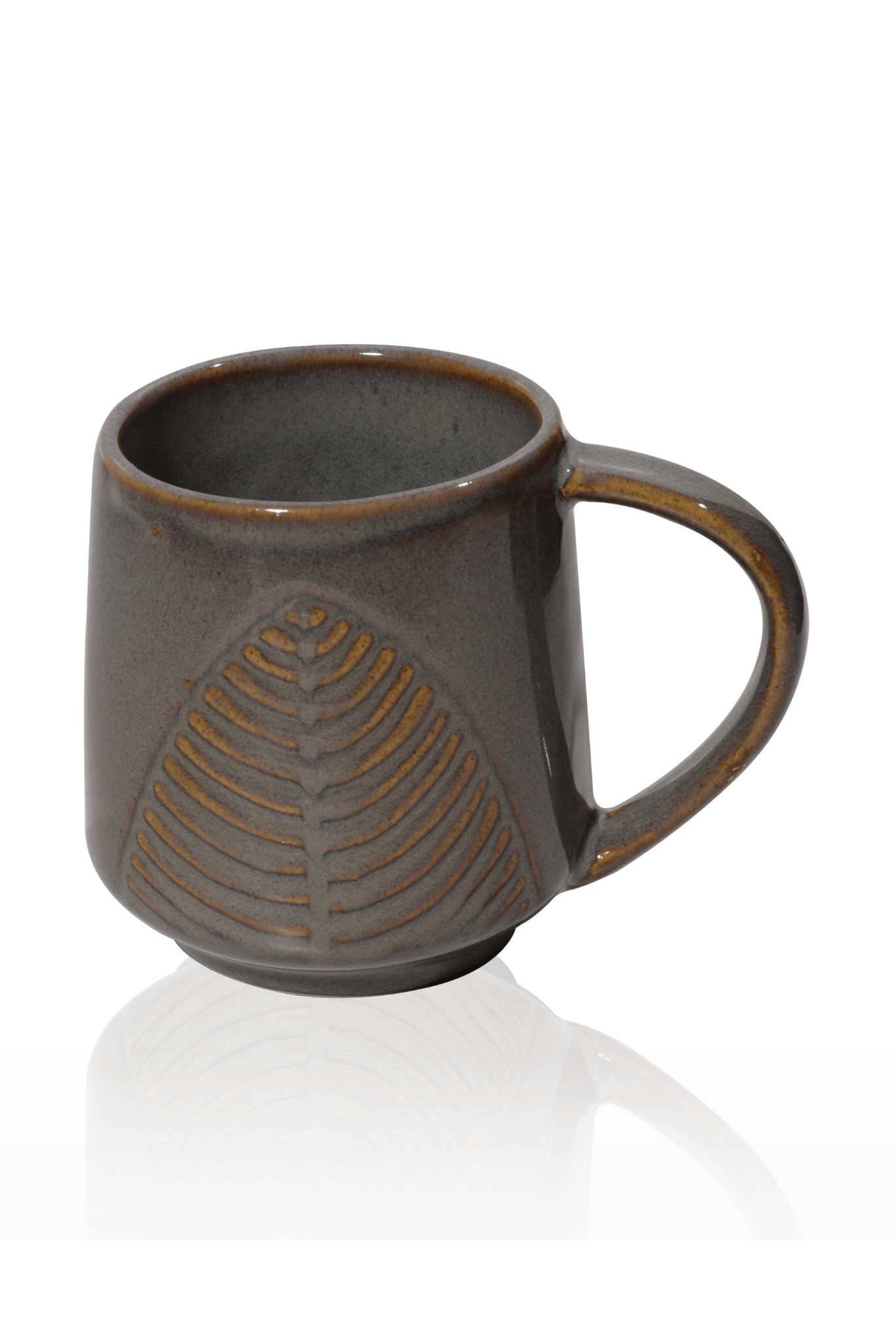 Slate Leaf Ceramic Mug | 330 ml