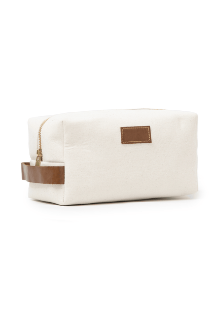 Canvas Box Organizer Pouch - White