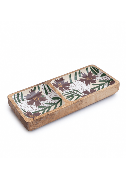 Floral Charm Wooden Serveware