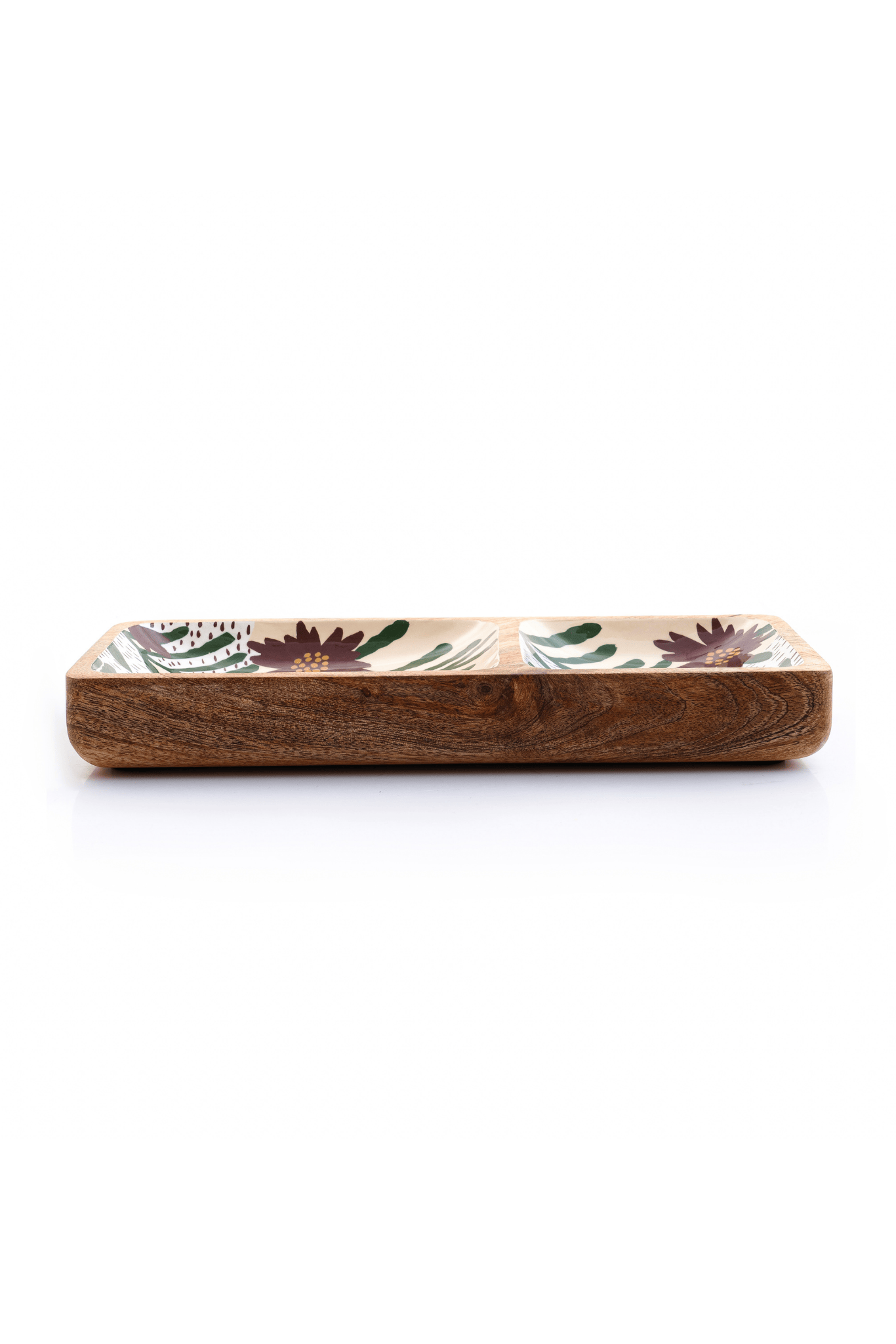 Floral Charm Wooden Serveware