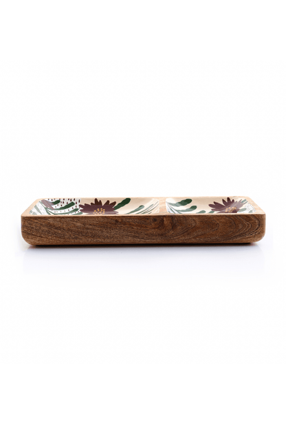 Floral Charm Wooden Serveware