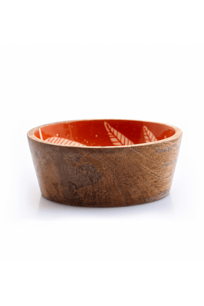 Pastel Garden Wooden Bowl (Small)