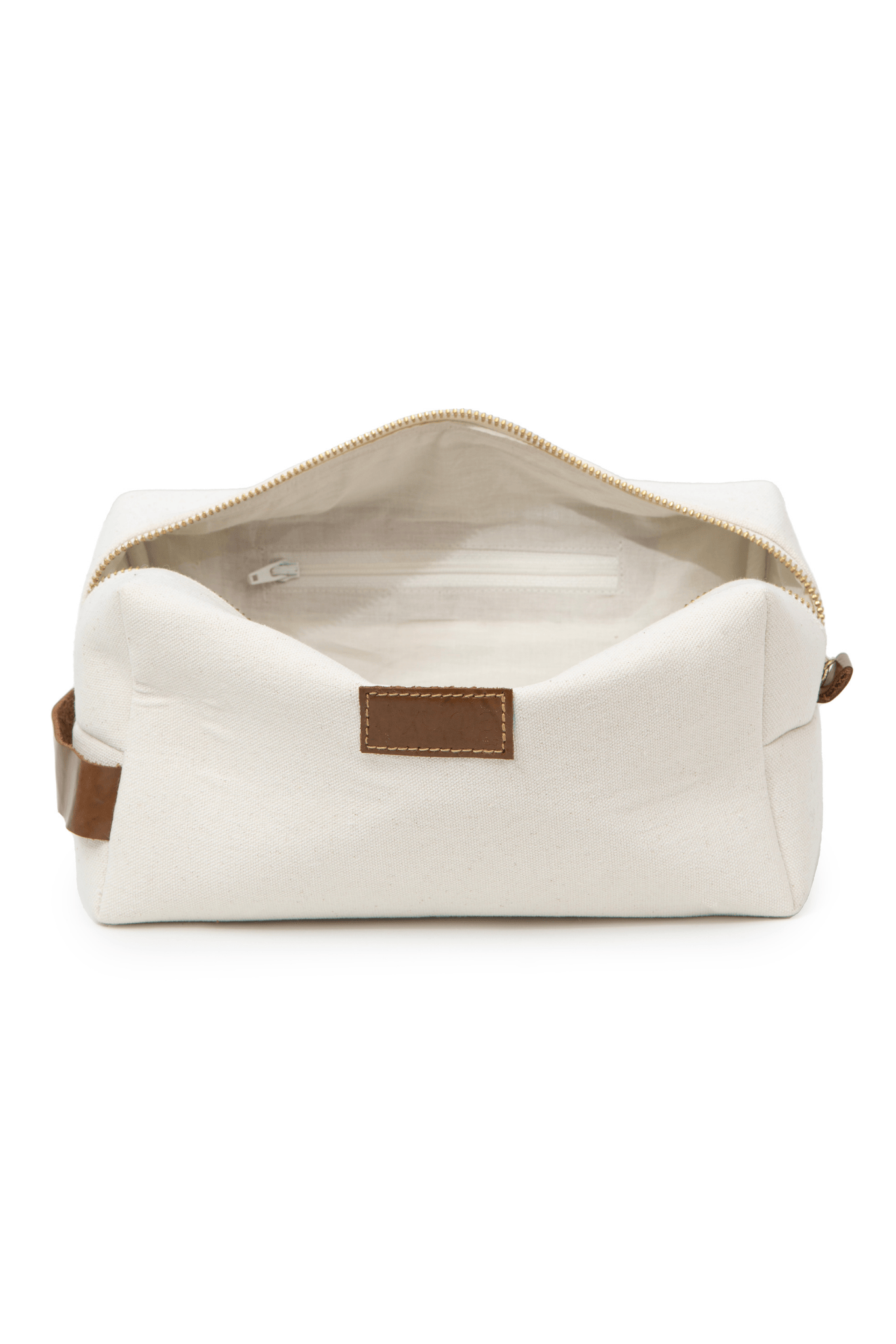 Canvas Box Organizer Pouch - White