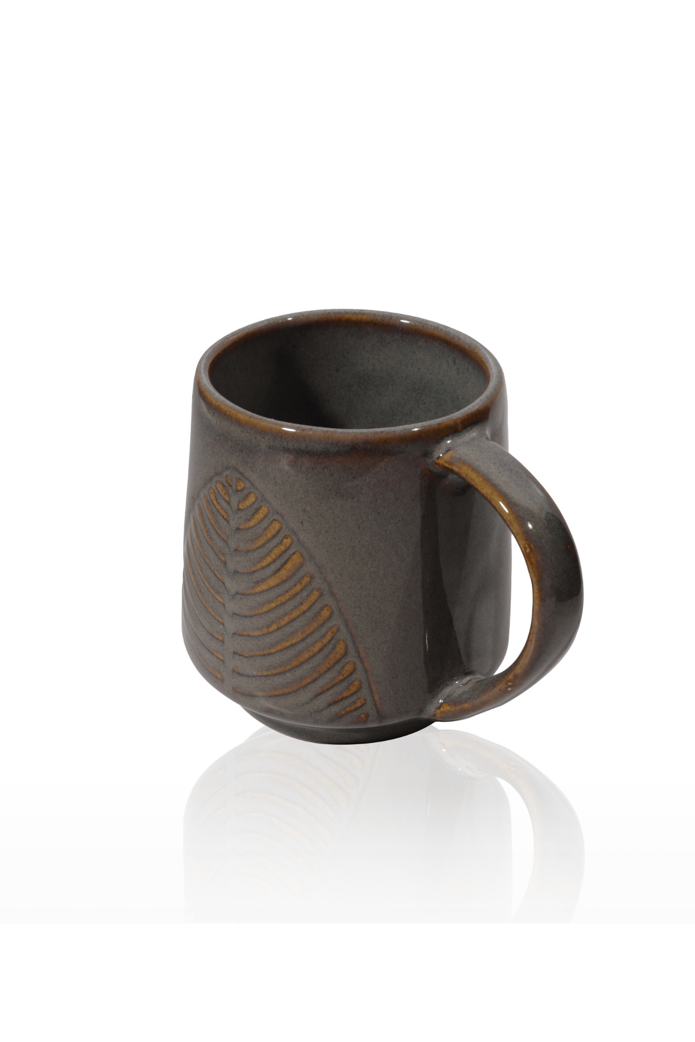 Slate Leaf Ceramic Mug | 330 ml