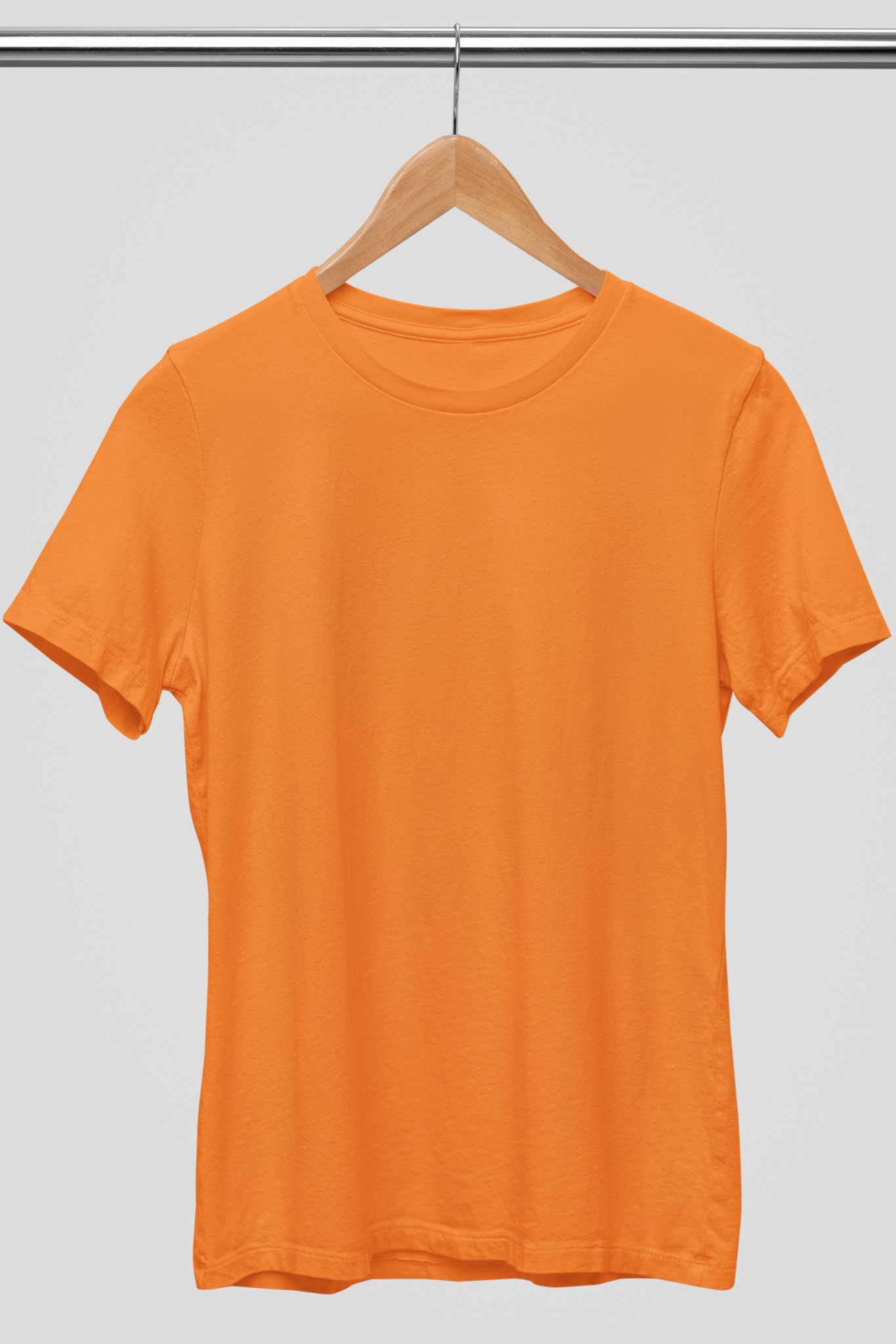 Men's Round Neck: Orange T-Shirt - Ayuda Homes