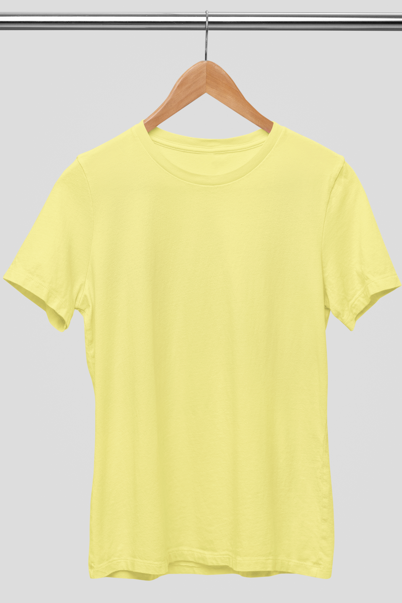 Men's Round Neck: Yellow T-Shirt - Ayuda Homes