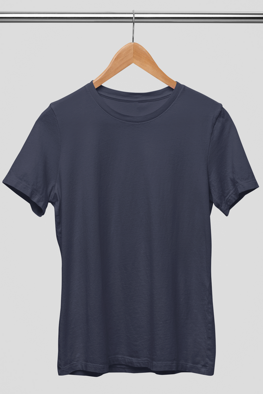 Men's Round Neck: Indigo T-Shirt - Ayuda Homes