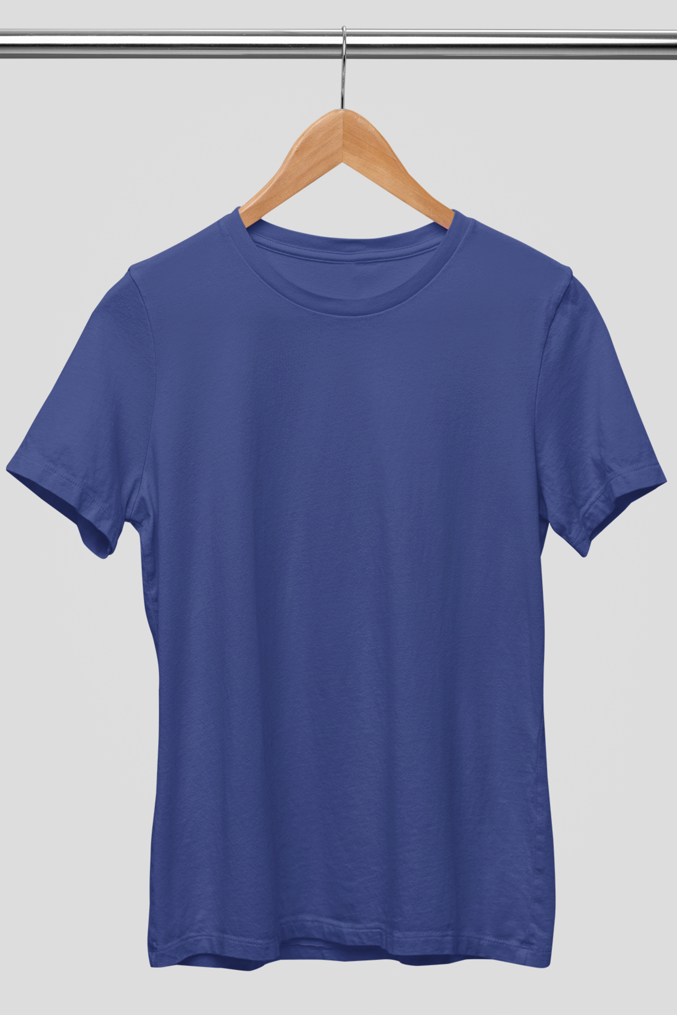 Men's Round Neck: Navy Blue T-Shirt - Ayuda Homes