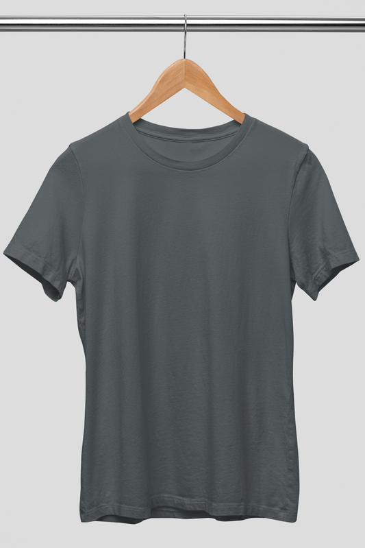 Men's Round Neck: Ash Gray T-Shirt - Ayuda Homes