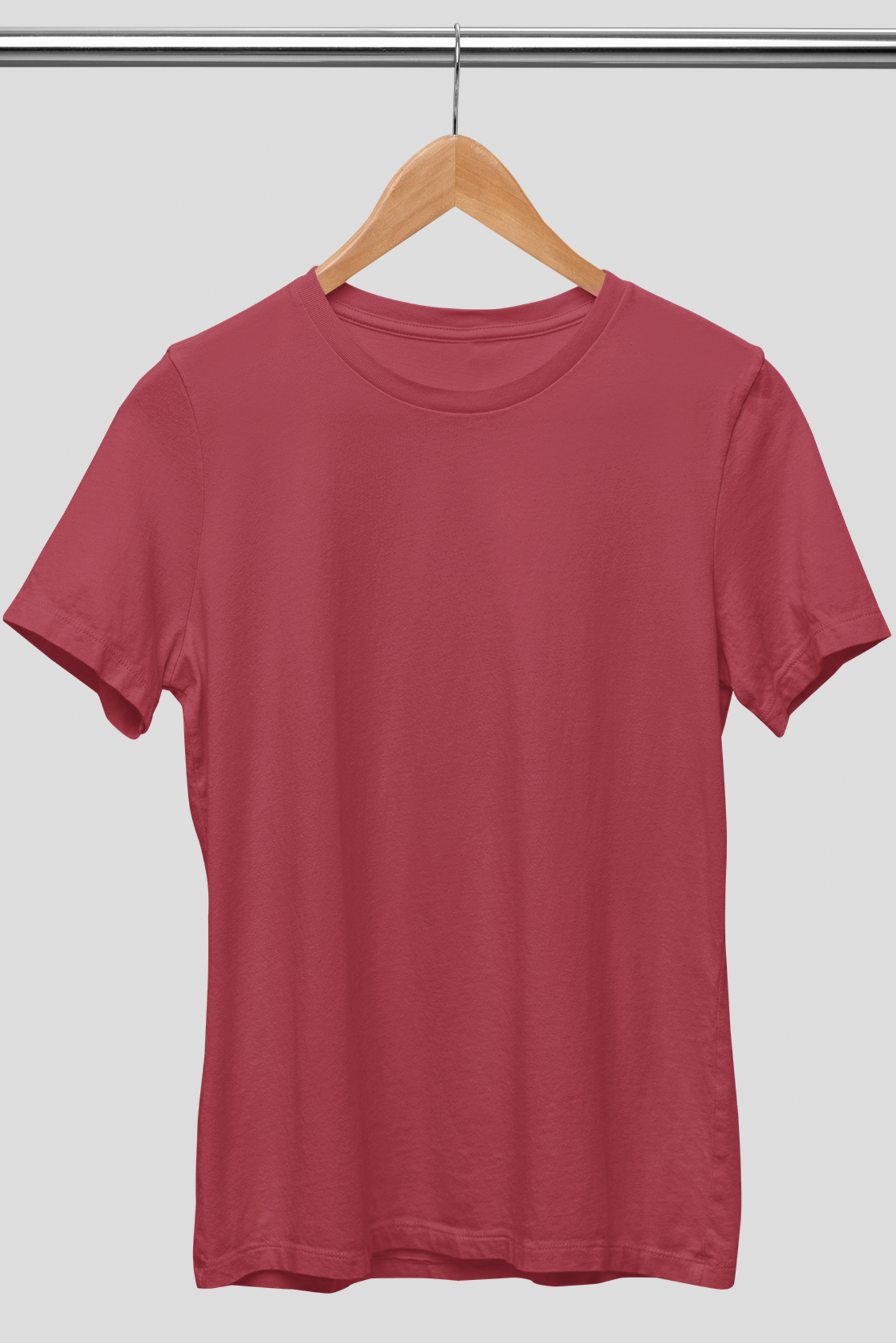 Men's Round Neck: Maroon T-Shirt - Ayuda Homes