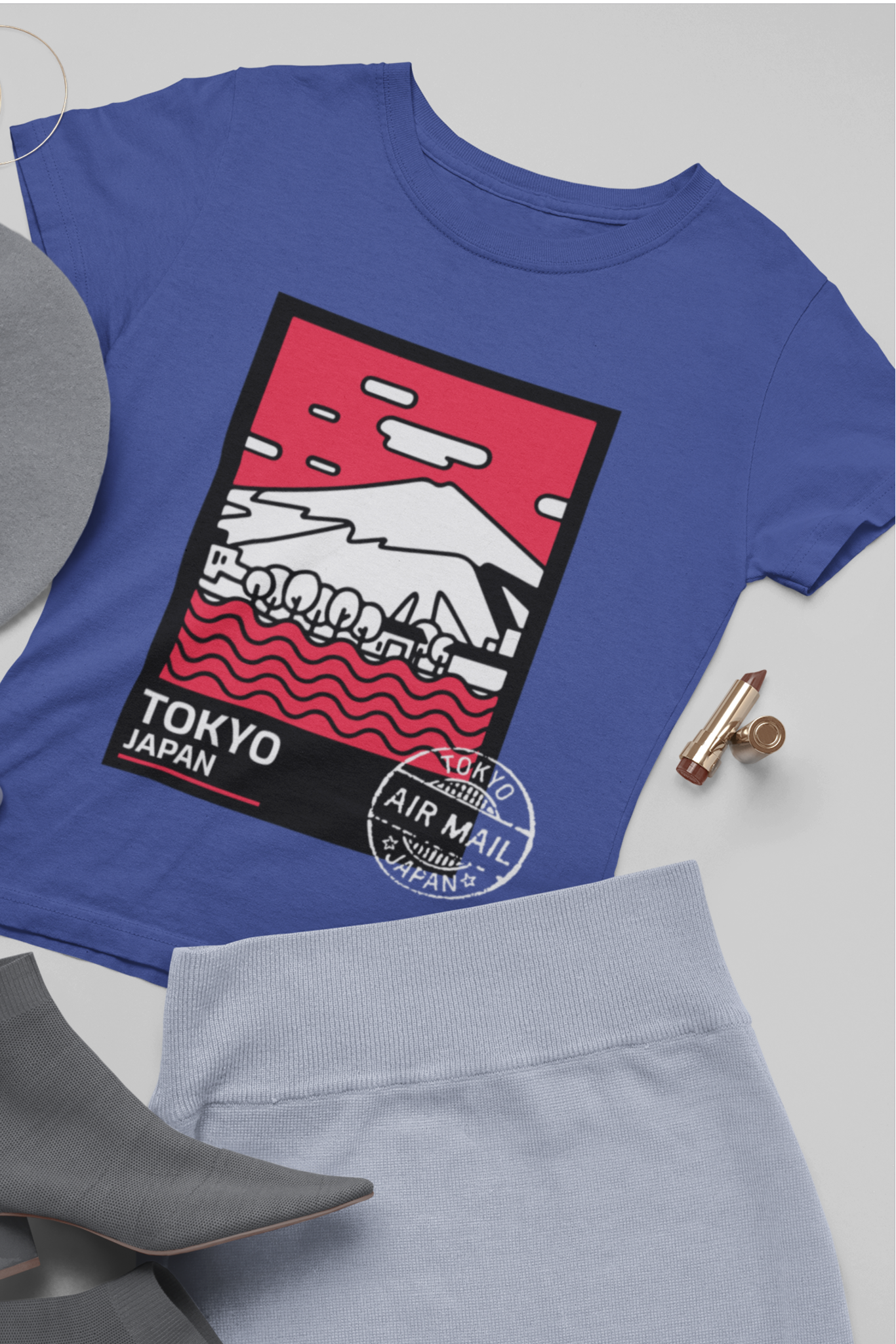 Women's Round Neck T-Shirt: Tokyo - Ayuda Homes