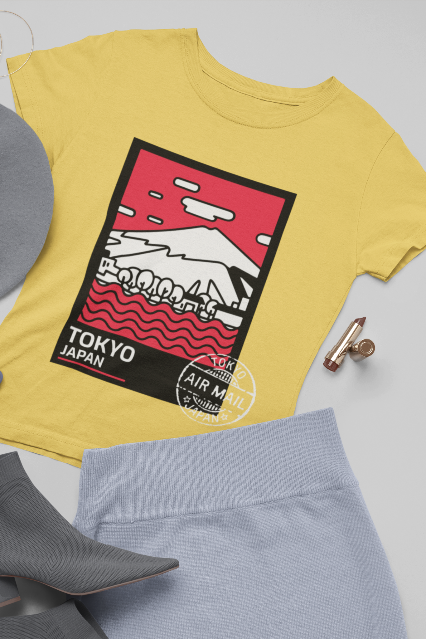 Women's Round Neck T-Shirt: Tokyo - Ayuda Homes