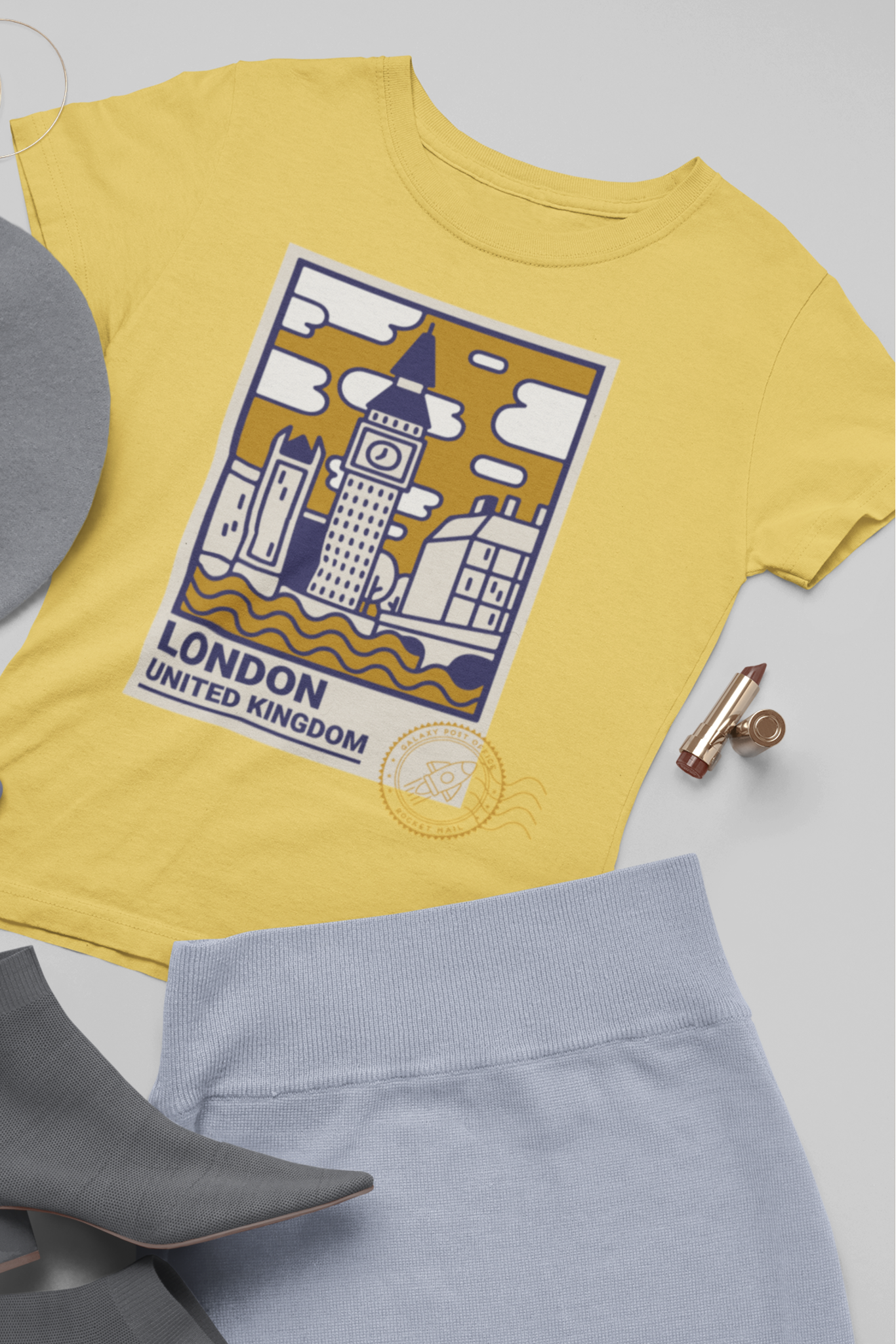 Women's Round Neck T-Shirt: London - Ayuda Homes