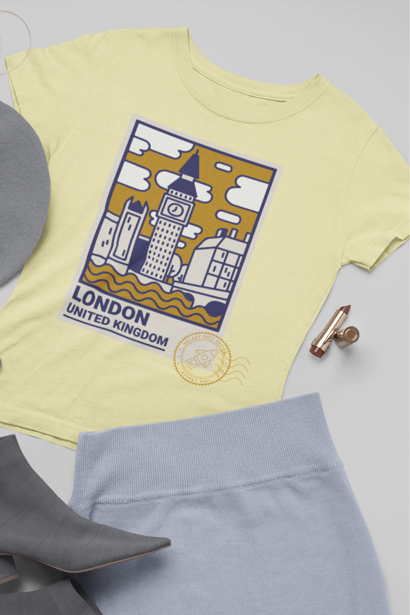 Women's Round Neck T-Shirt: London - Ayuda Homes