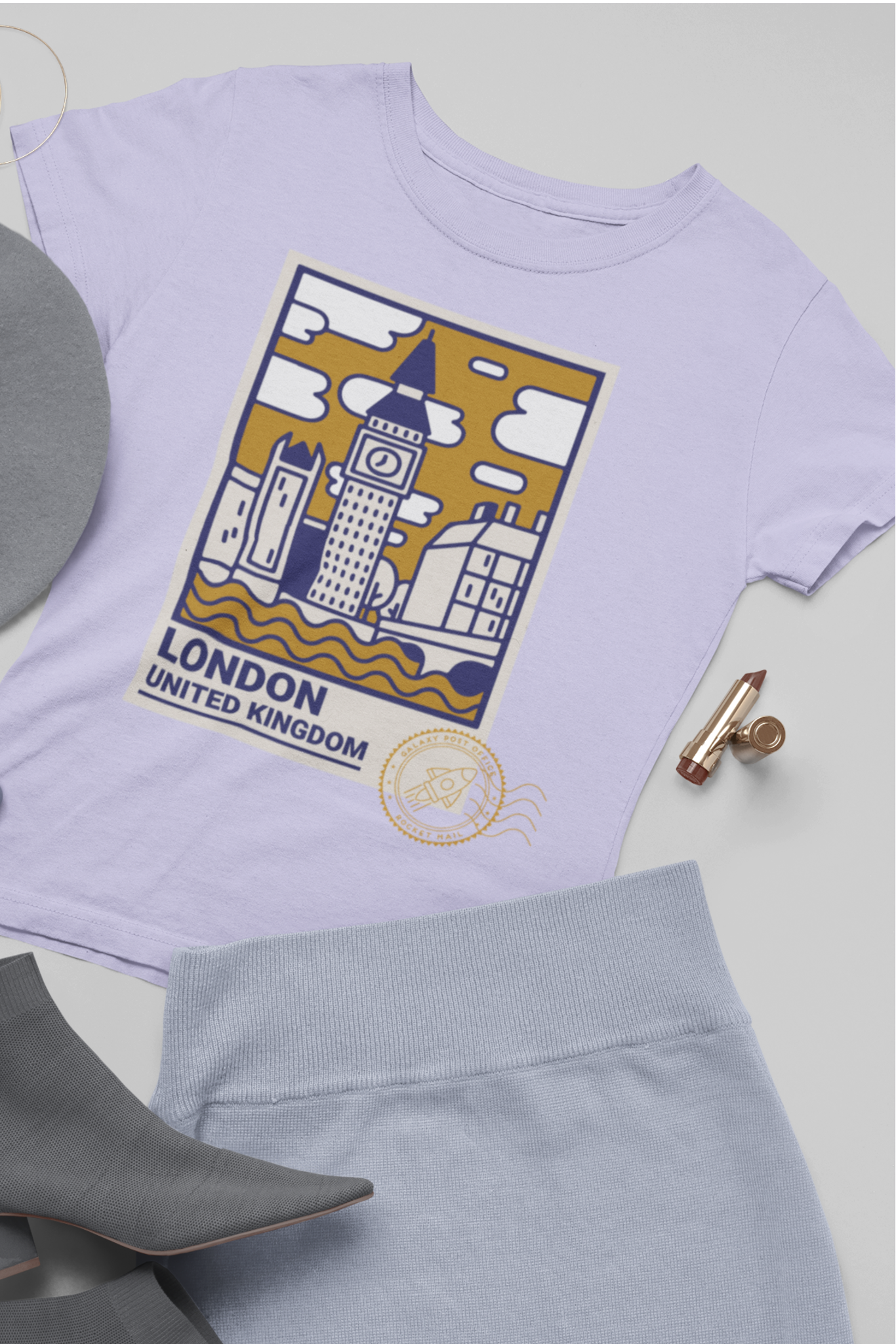 Women's Round Neck T-Shirt: London - Ayuda Homes