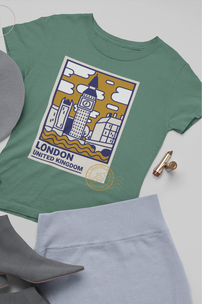 Women's Round Neck T-Shirt: London - Ayuda Homes