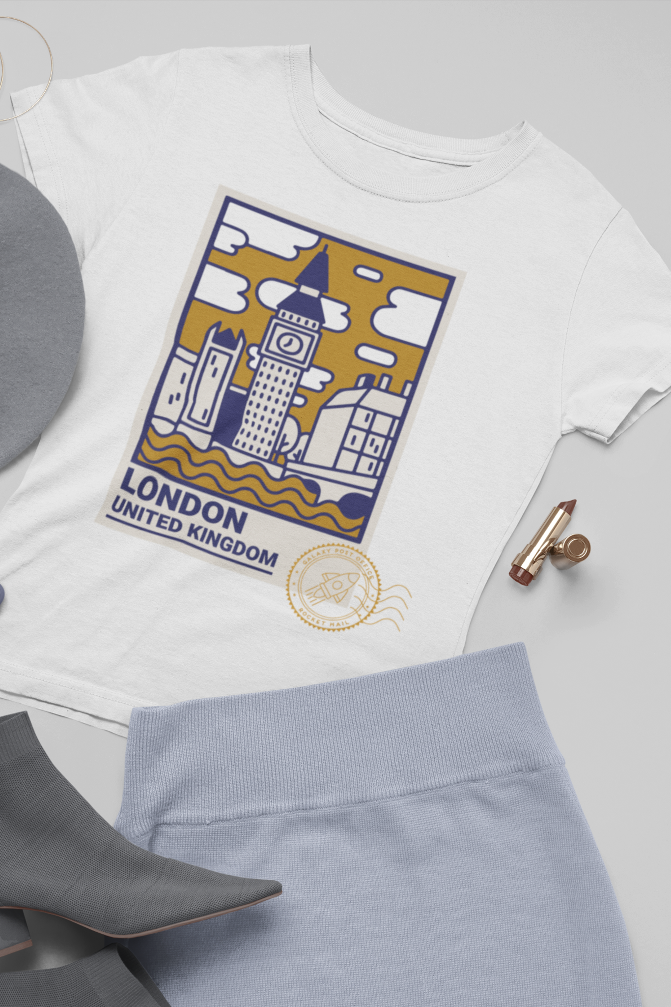 Women's Round Neck T-Shirt: London - Ayuda Homes