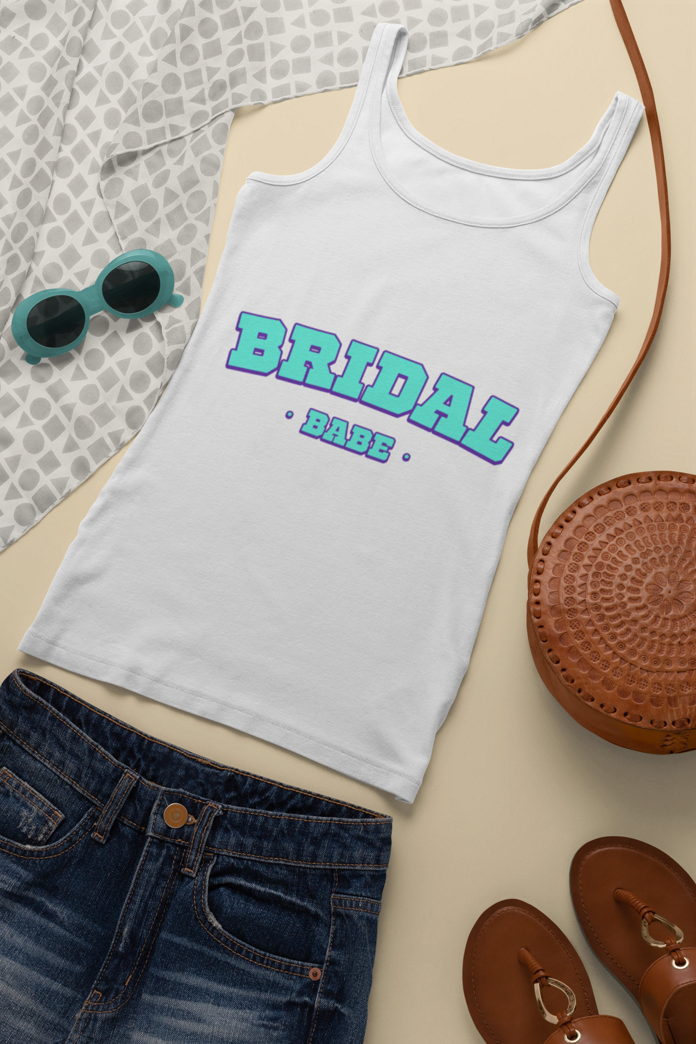 Women's Tank Top: Bridal Babe