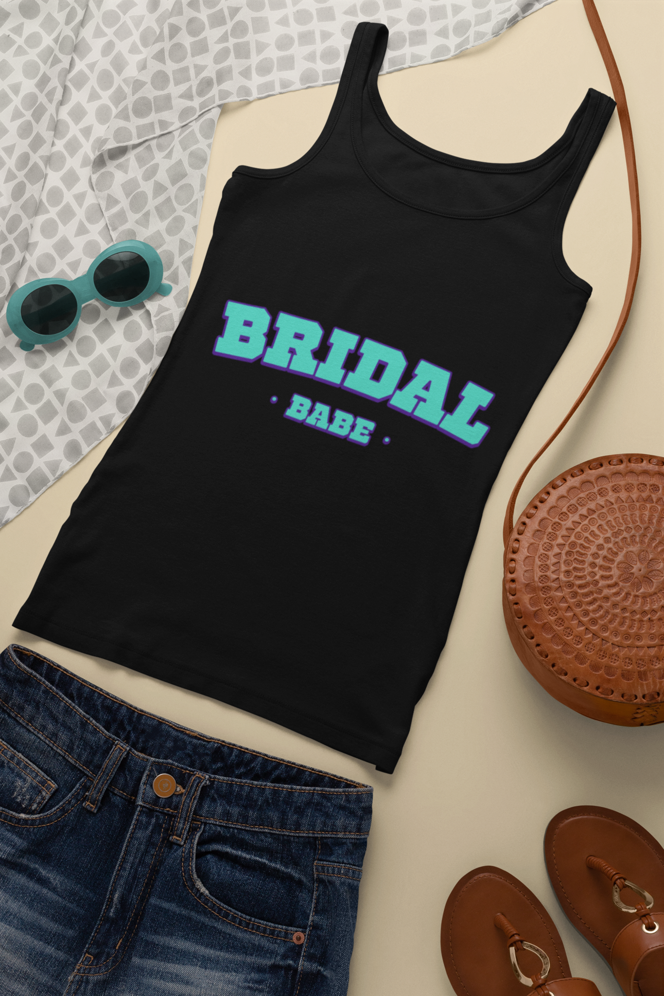 Women's Tank Top: Bridal Babe