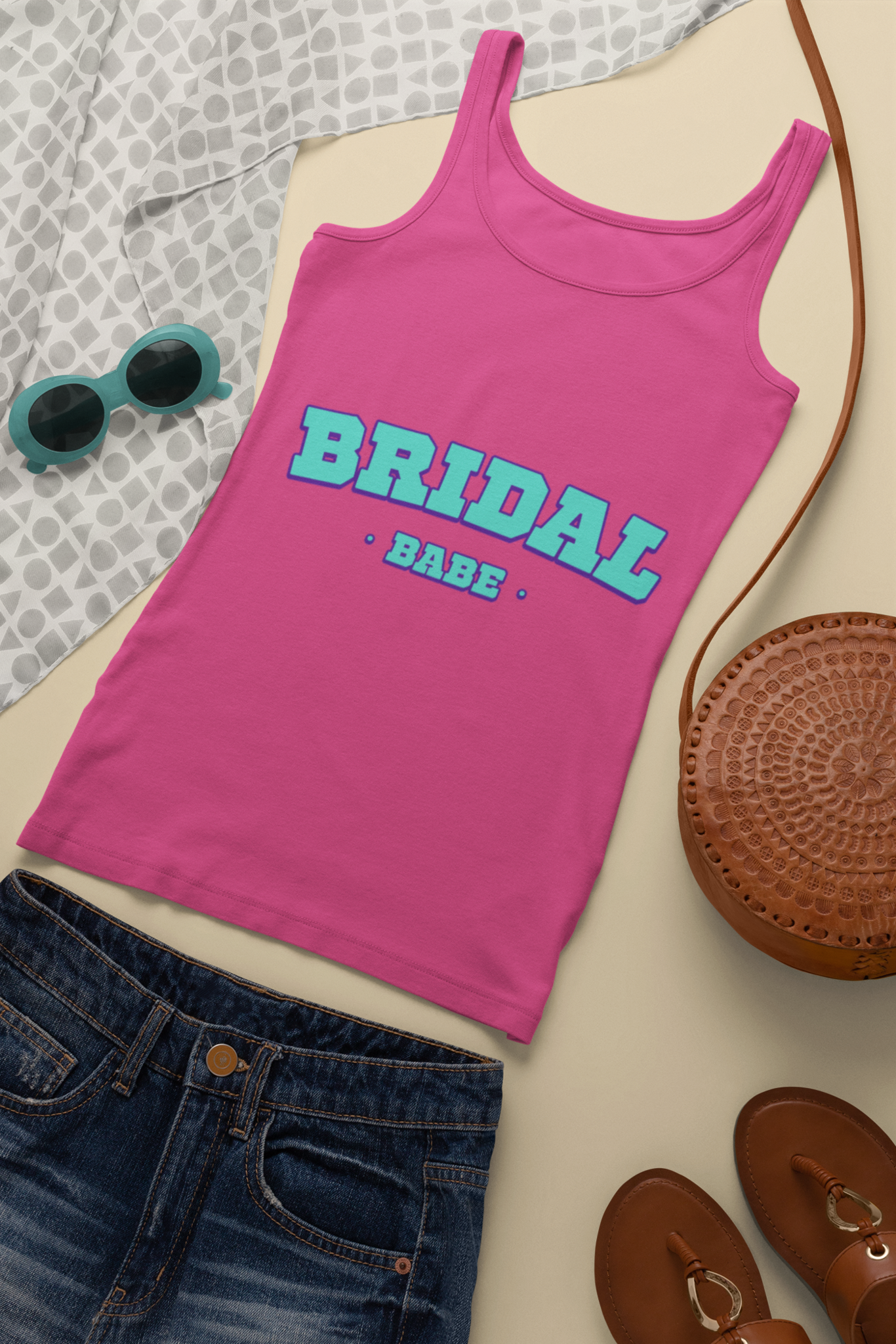 Women's Tank Top: Bridal Babe