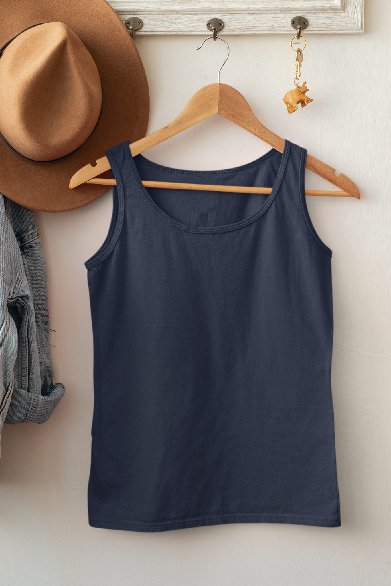 Women's Tank Top: Navy Blue - Ayuda Homes