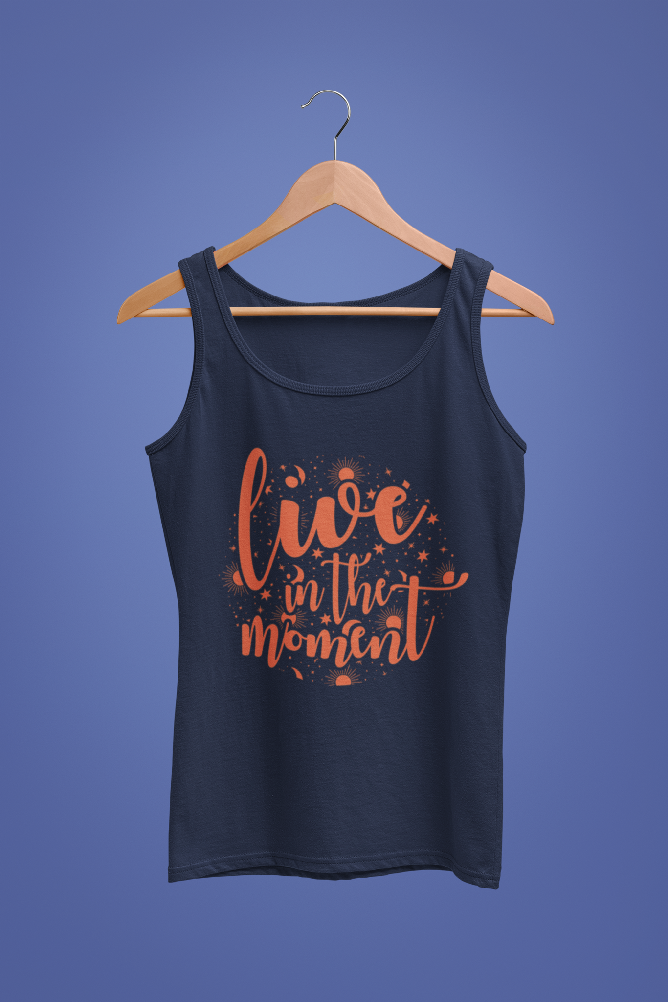 Women's Tank Top: Live in the Moment - Ayuda Homes