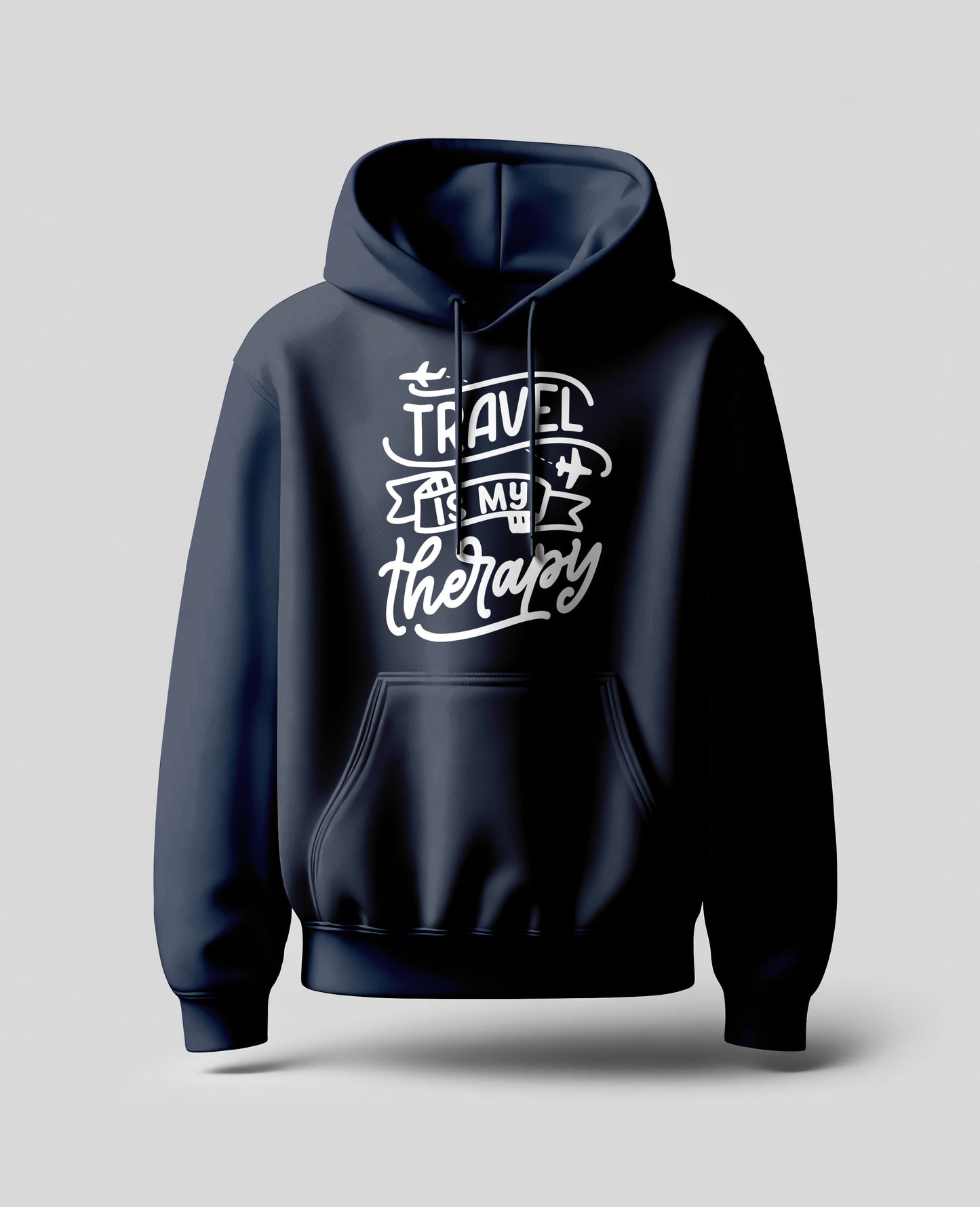 Unisex Hoodie: Travel is Therapy